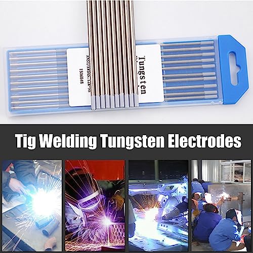 Miniatura 3 de 10 Piezas Electrodos De Soldadura De Tungsteno, 2,4 150mm Electrodos De Soldadura Tig Varilla, Wl15 Tungsteno Lantanado 1,5 Punta Dorada Para Aleación, Aluminio, Metal