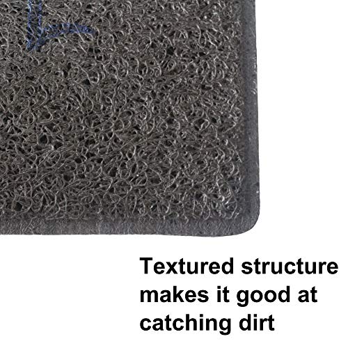 Aucuda Happy Camper RV Door Mat for Indoor Outside Entrance, Camper Entrway Rugs Welcome Mat for Front Door, RV, 24"x16" Non-Slip Front Door Mats for Summer, Waterproof Camping Door Mat Trap Dirt,Grey - Image 7
