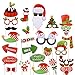 Tinksky Christmas Party Photo Booth Props Creative Happy Christmas Pose Sign Kit for Party Decoration 32pcs/set