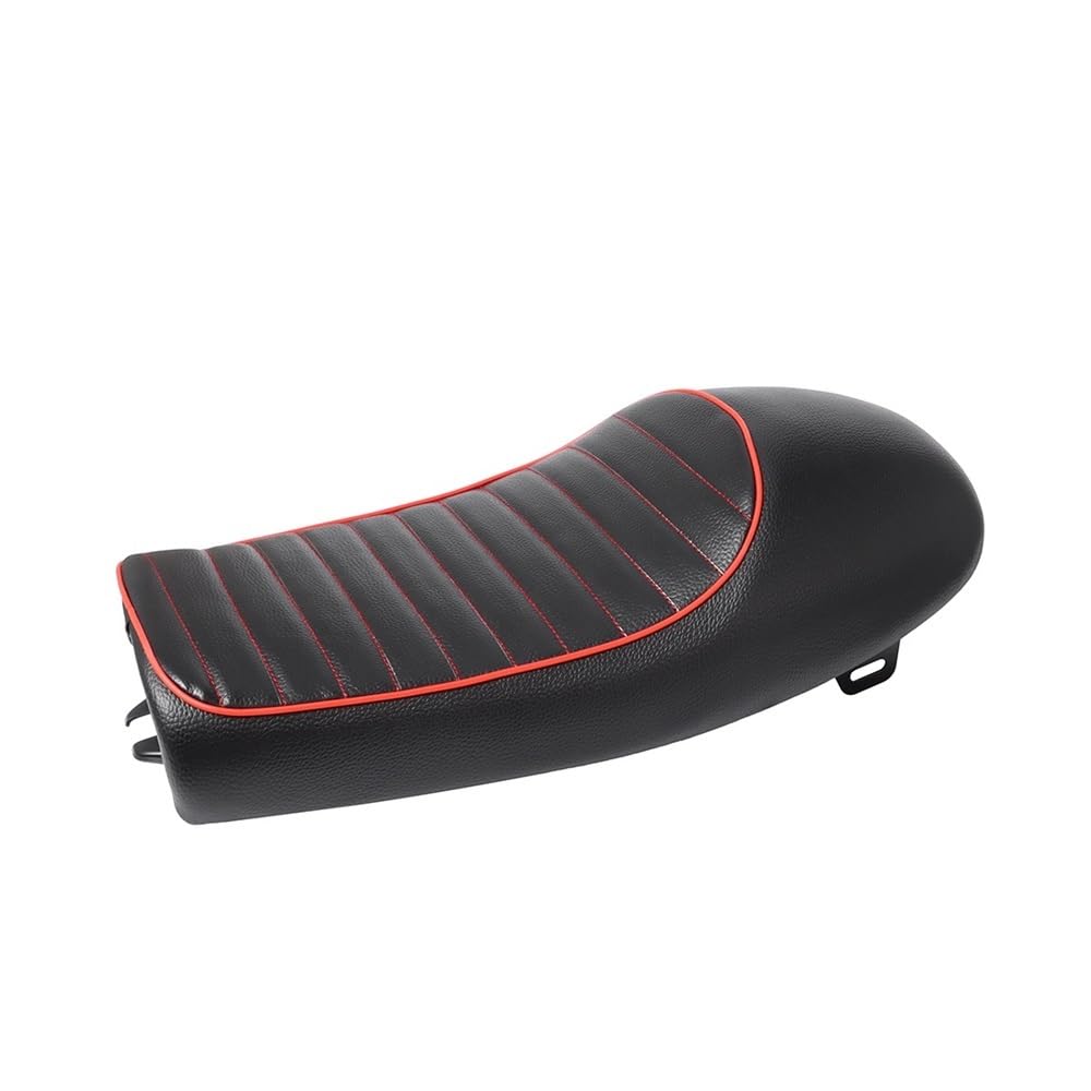 Asiento plano vintage PU para moto CB400SS con acabado resistente a la intemperie 7