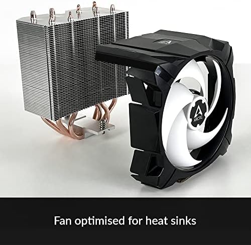 ARCTIC Freezer i35 - Single Tower CPU Cooler, Intel specific, Pressure optimized 120 mm P-fan, 0-1800 RPM, 4 Heat Pipes, incl. MX-5 Thermal Paste - Black