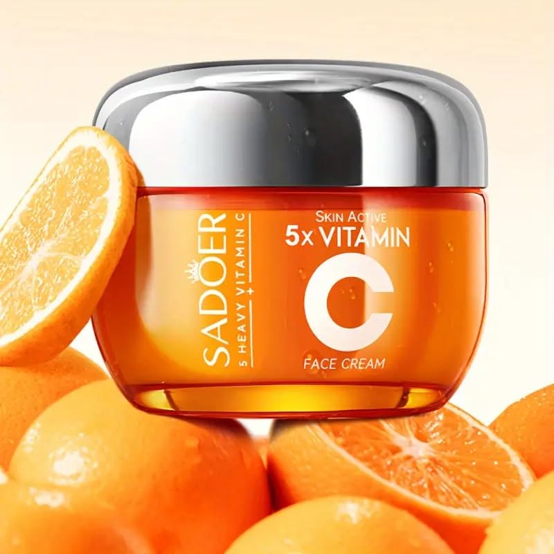 Vitamin C Face Cream, Moisturizing and Brightening, All Skin Types, 5x Concentrated - Image 3
