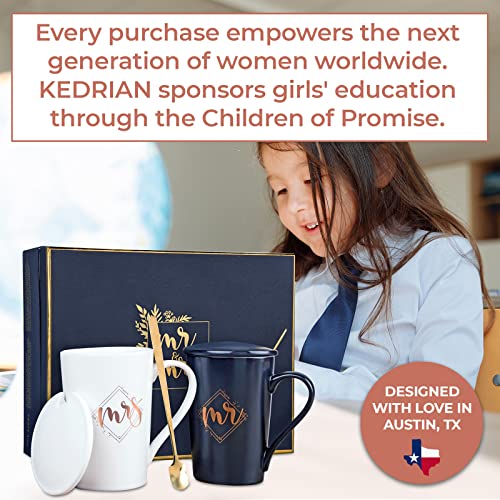 Kedrian Mr And Mrs Mug Set, Best Wedding Gifts For Couple Gifts For Newlyweds, Mr And Mrs Gifts, Engagement Gifts For Couples Anniversary, His And Her Gifts For Couples, Wedding Mugs, Marriage Gifts #TOP6