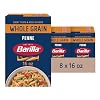 Barilla Whole Grain Penne Pasta, 16 oz. Box Pack of 8 - Non-GMO Pasta Made With 100% Whole Grain Durum Wheat - Great Source of Fiber