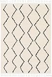 Armand Charcoal and Beige Bohemian/Global Area Rug 3'11' x 5'7'