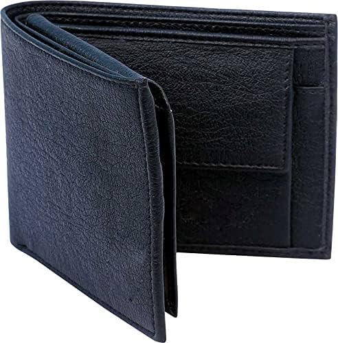 Men's Black Artificial Leather Wallet (Black)
