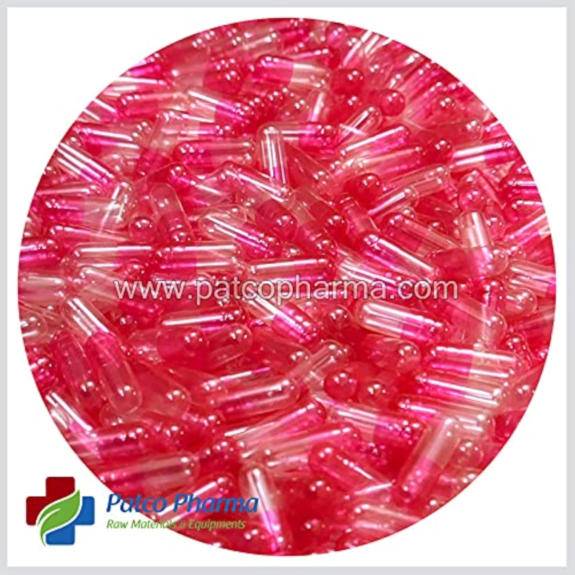 Size 2 Pink Empty Gelatin Pill Capsule, Pack of 1000