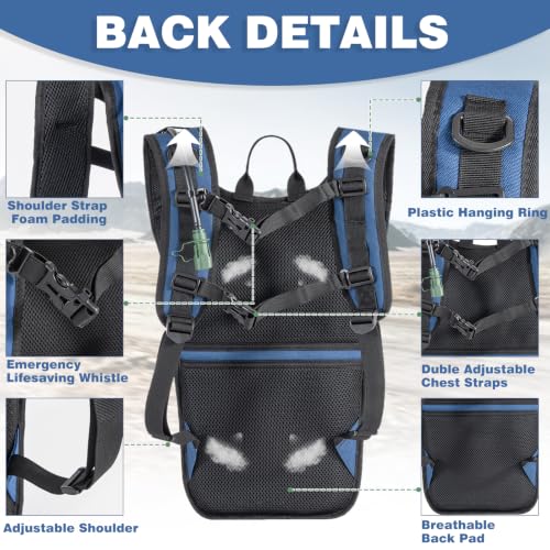 Image of Hydration Backpack, Tactical Molle Water with 3L TPU Water Bladder | Lightweight Military Hydration Daypack for Hiking, Running, Cycling, Climbing, Biking, 105 oz, Breathable Back Panel