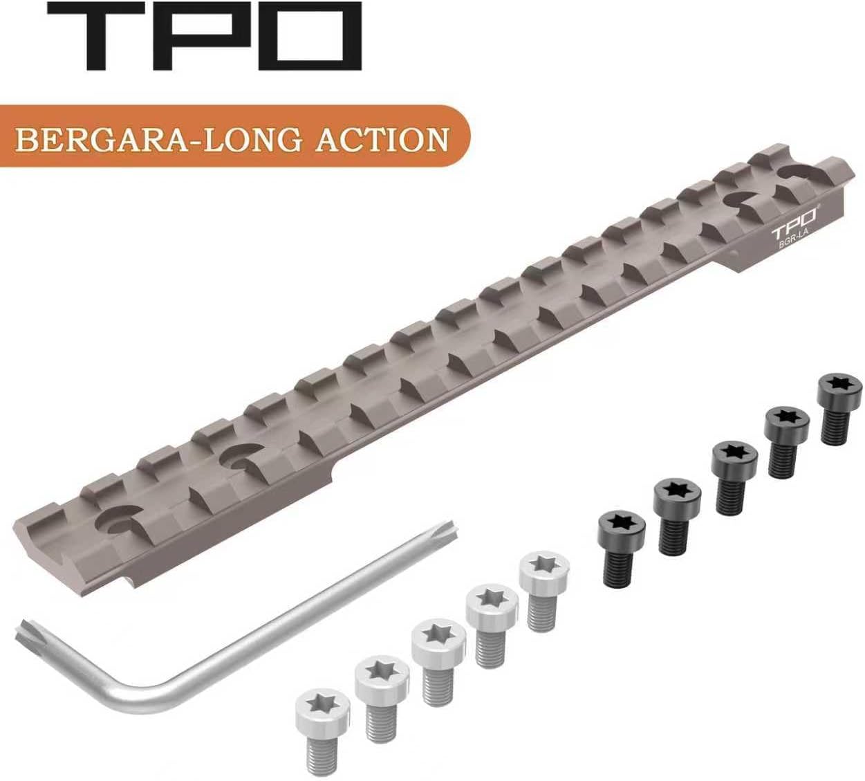 Bergara B14 Long Action Picatinny Rail Mount (BGR-LA) （Tan）