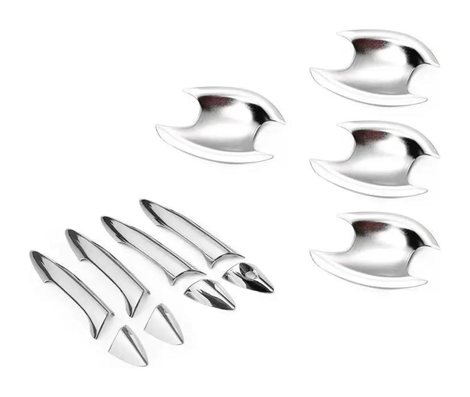 Hckclmbmzw H Ckclmbmzw For Yundai For Elantra 2011-2016 Chrome Door Andle Cover Trim Molding Catc Overlay Garnis Cap Cup Protector Door Andle Cover(H)