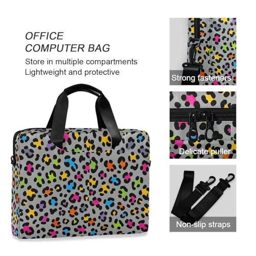 Maletín para portátil 15.6 pulgadas color gris leopardo miniatura 6