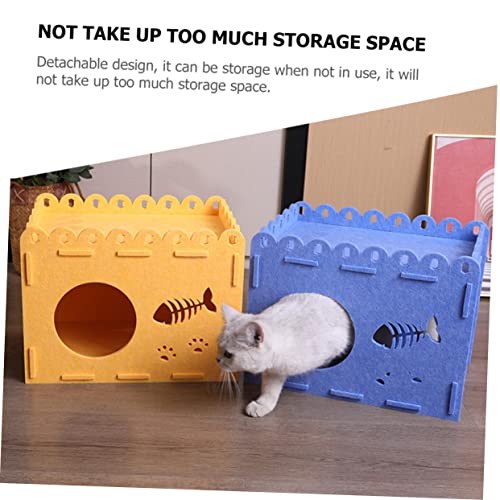 CORHAD maca de gato removível arranhador de gato casinha ninho de gato canil camas de gato cama de g
