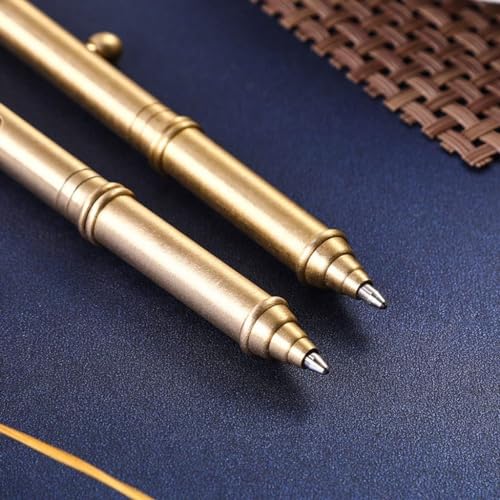 Stylo à bille en laiton avec mécanisme à verrou pour une écriture fluide et durable