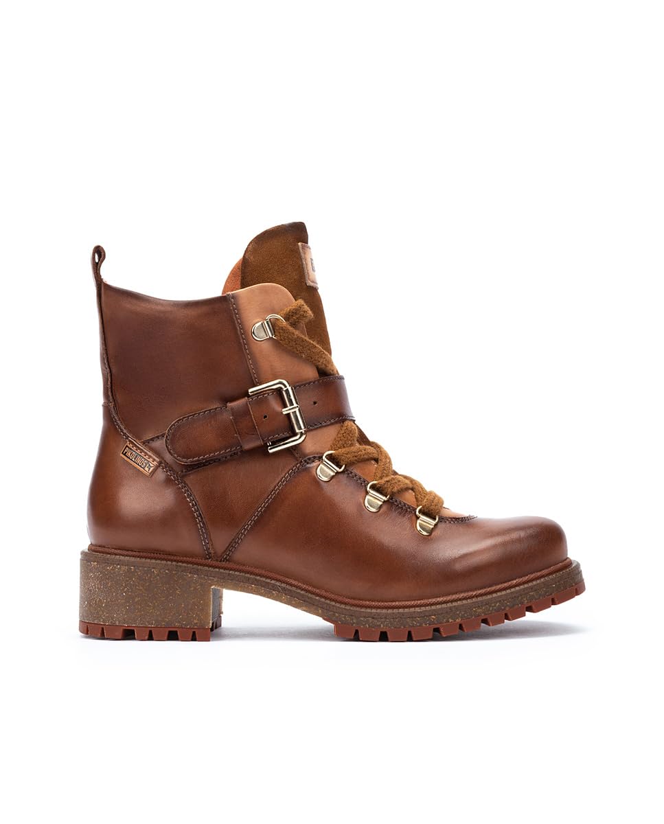 PIKOLINOS Flat Ankle Boots Leather Aspe for Woman