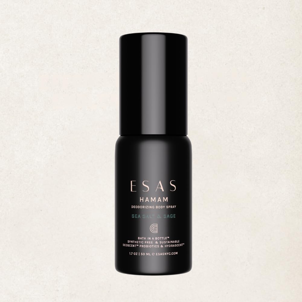 Esas Beauty Sea Salt Sage Hamam - Organic Deodorant Body Spray - MADE SAFE - GREEN FRESH SALTY