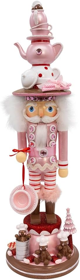 Kurt Adler 18" Hollywood Nutcrackers™ Pink Tea Nutcracker