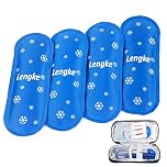 YOUSHARES Reusable Ice Packs for Insulin Cooler - 4PCS Nylon Gel Ice Packs for Diabetic Insulin Travel Case Medicine Cool Bag (4PCS)