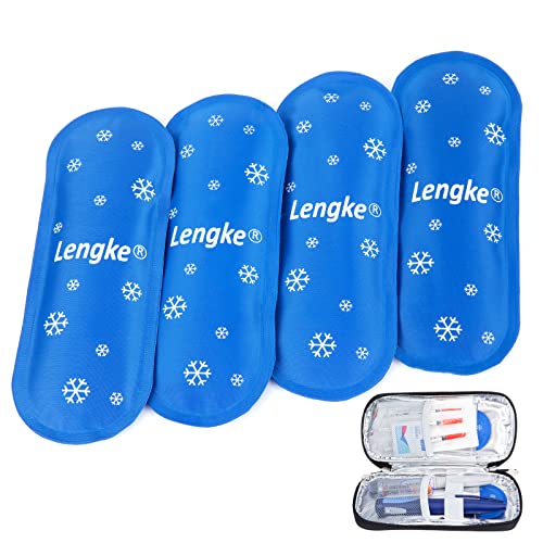 YOUSHARES Bolsa de Gel Frio de Nylon para Bolsa Viajera para Diabéticos Nevera de Medicamientos Estuche Insulina Térmico (4PCS)