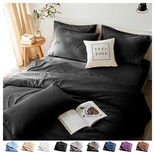 LBRO2M Bed Sheets Set Queen Size 6 Piece 16 Inches Deep Pocket 1800 Thread Count 100% Microfiber Sheet,Bedding Super Soft Comfortable, Cool Warm,（Black）