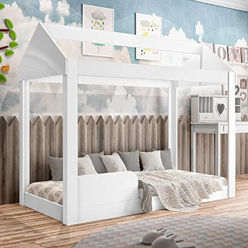 Cama Infantil Montessoriana Crystal Baby 0,70x1,50m Branco
