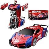 【Transformation en robot】Ce qui rend cette voiture télécommandée particulièrement excitante, c'est sa capacité à se transformer en robot d'une simple pression sur un bouton. La transformation en un impressionnant robot araignée ajoute encore plus de plaisir et de réalisme au jeu. L'association voiture-robot fait de ce jouet un véritable atout pour les enfants qui aiment jouer avec la technologie et vivre leurs propres aventures. Le changement rapide de mode est une véritable aventure pour les jeunes explorateurs !