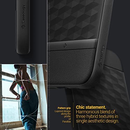 Caseology Parallax Mag Case Compatible with iPhone 14 Pro Max - Matte Black