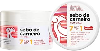 Creme Hidratante Sebo de Carneiro com Uréia 7 Ativos em 1 Corpo Dourado Mãos e Pés Cotovelos e Áreas Ásperas 300g