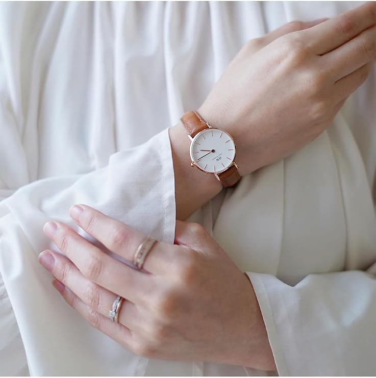 Daniel Wellington Petite Durham Watch, American Brown Leather Band