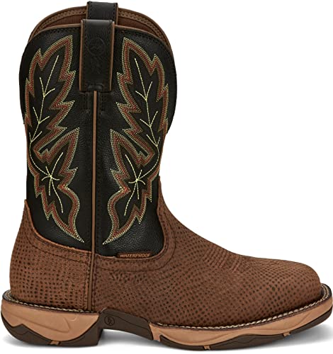 Tony Lama Boot Company Rr3373 Men Medford Brown Wp Steel Toe Wide Square Toe Work Boot Brown 10.5 D #TOP2
