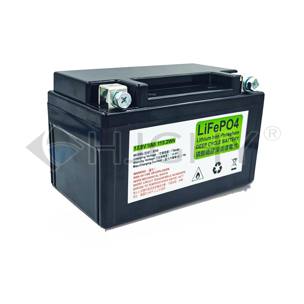 Akumulator motocyklowy LiFePO4 12,8 V 9 Ah Akumulatory rozruchowe do motocykli 12 V Akumulator litowo-jonowy Powersport 12 V