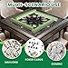 Mahjong Mat for Table Occult Hands Mandala All Seeing Eyes Black Beige Gothic Symmetry 31.5