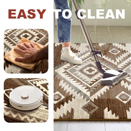 Tapete decorativo nativo americano 2x3 pies miniatura 3