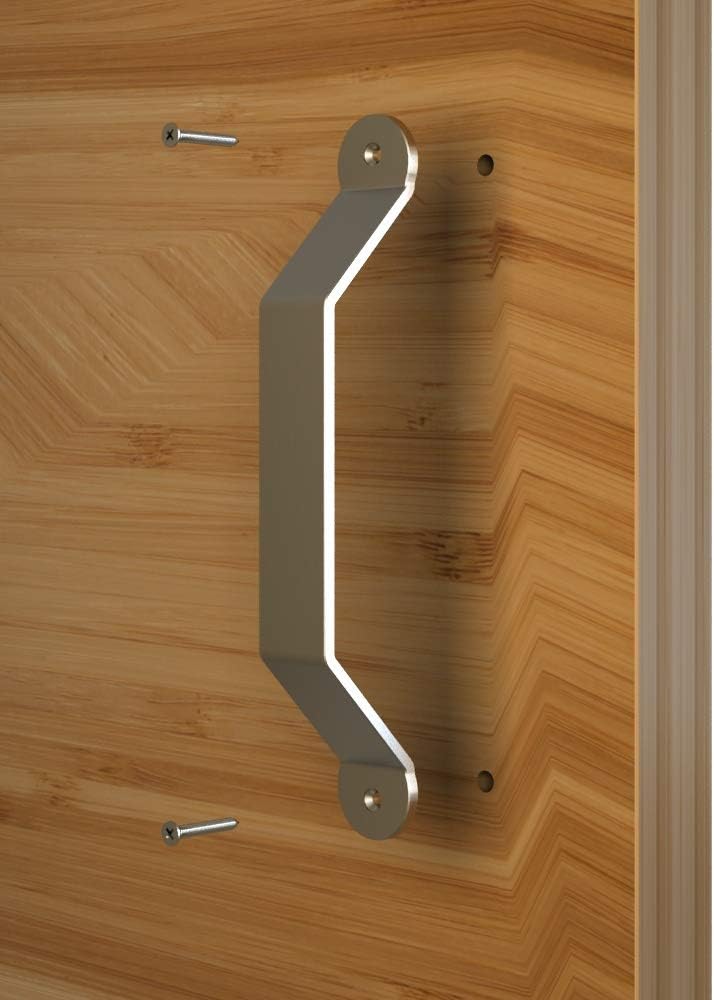 Bеѕt Quаlіtу 🔥 JUBEST 10in Satin Nickel Side Mount Handle Pull for Sliding Barn Door American Style Bеѕt Sеllеr JUBEST 10in Satin Nickel Side Mount Handle Pull for Sliding Barn Door American Style