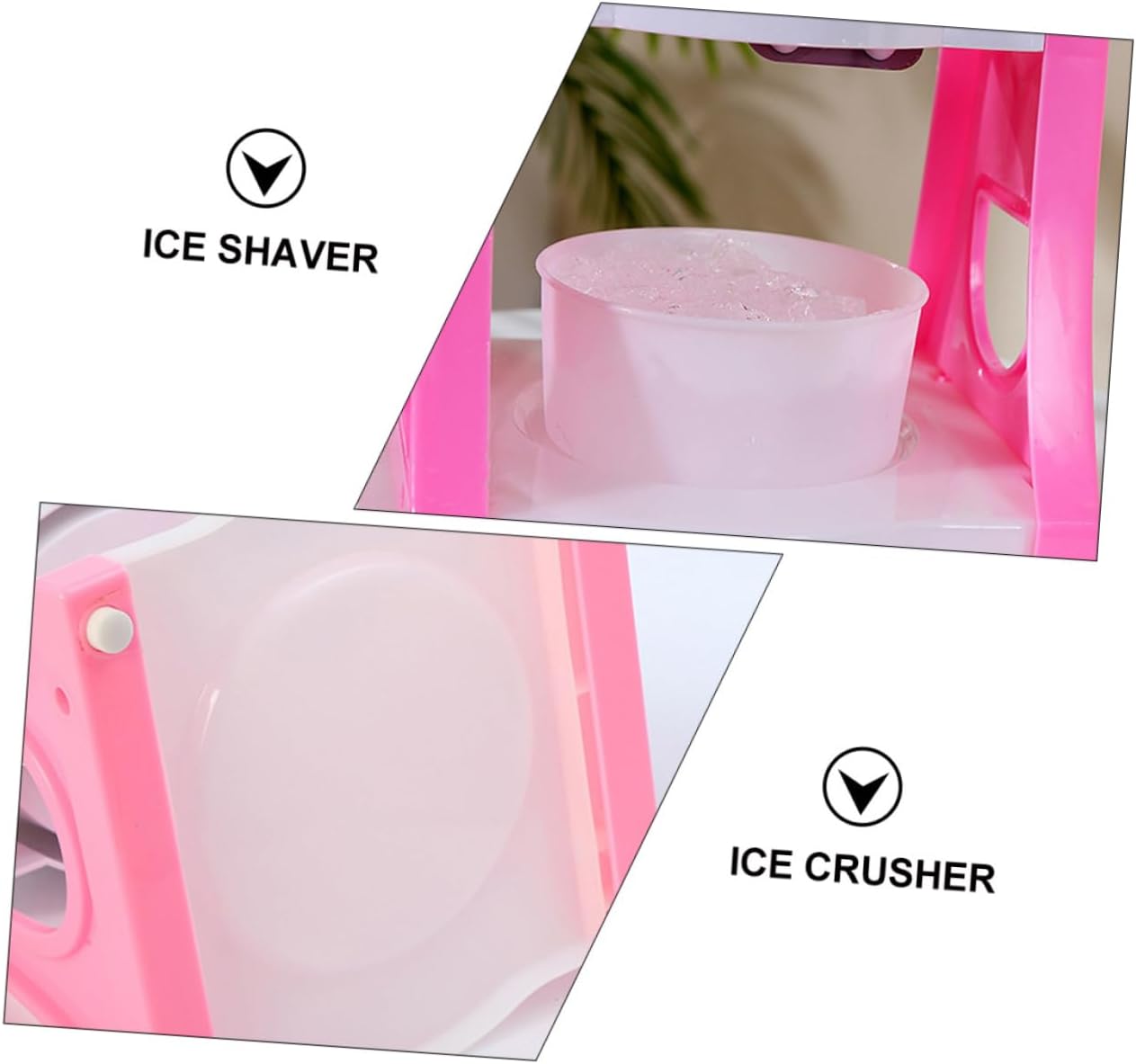 Ice Shaver Machine Hand Crank Ice Chipper for Slushy Household Manual Crusher Fine Workmanship for Cool Desserts
