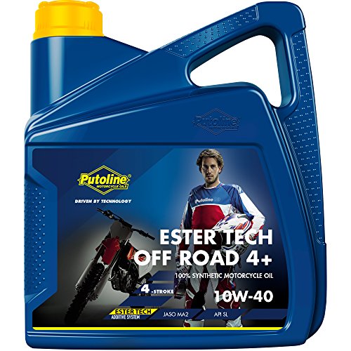 Huile Putoline 10W-40 4L réduit la friction et optimise l'embrayage des motos tout-terrain