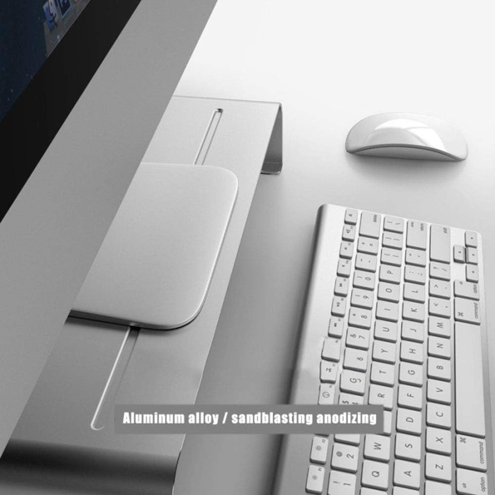 Monitor Stand Monitor Mount Computer Riser Metal Desktop Monitor Stand up to 27 Inch Screens for PC Mac MacBook Laptop with Storage Space Organizer for Keyboard & Mouse 38cm () image 3