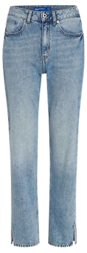 Karl Lagerfeld Jeans Damen High Rise Straight Denim with Slit