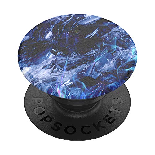 PopSockets PopGrip - Expanding Stand and Grip with a Swappable Top for Smartphones and Tablets - Black Ice