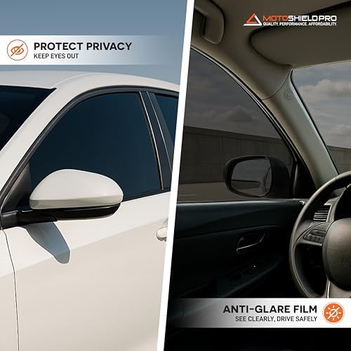 MotoShield Pro Premium 2mil Ceramic Window Tint for Auto - 40 Inches x 6 Feet (15%) [Superior Heat Control/Blocks 99% UV] Window Film Roll - 5