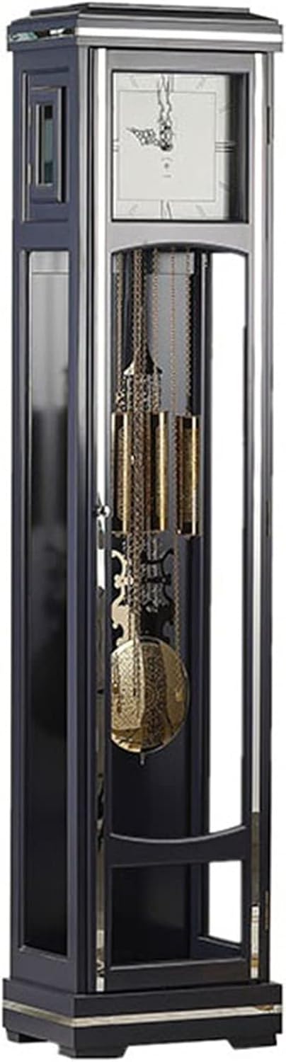 Grandfather Clock, Wood Grandfather Clock Floor Clock with Chime Home Furnishings Adjustable Volume Digital Chime Standing Clocks Home & Office Decor