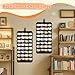 Faccito 2 Pcs Felt Hanging Sticker Display Organizer, 32 Big Clear Pockets Sticker Storage, Portable Wall-Hanging Decal Chart Holder for Vendors Events, Collectors, Small Business Supplier