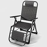 Tragbarer faltbarer Liegestuhl, Dual-Use Strandliege, Leichter Campingstuhl für Erwachsene,...