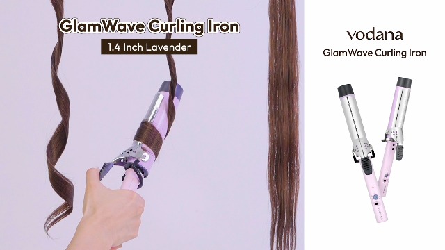 Amazon.com: VODANA Professional GlamWave Ceramic Curling Iron