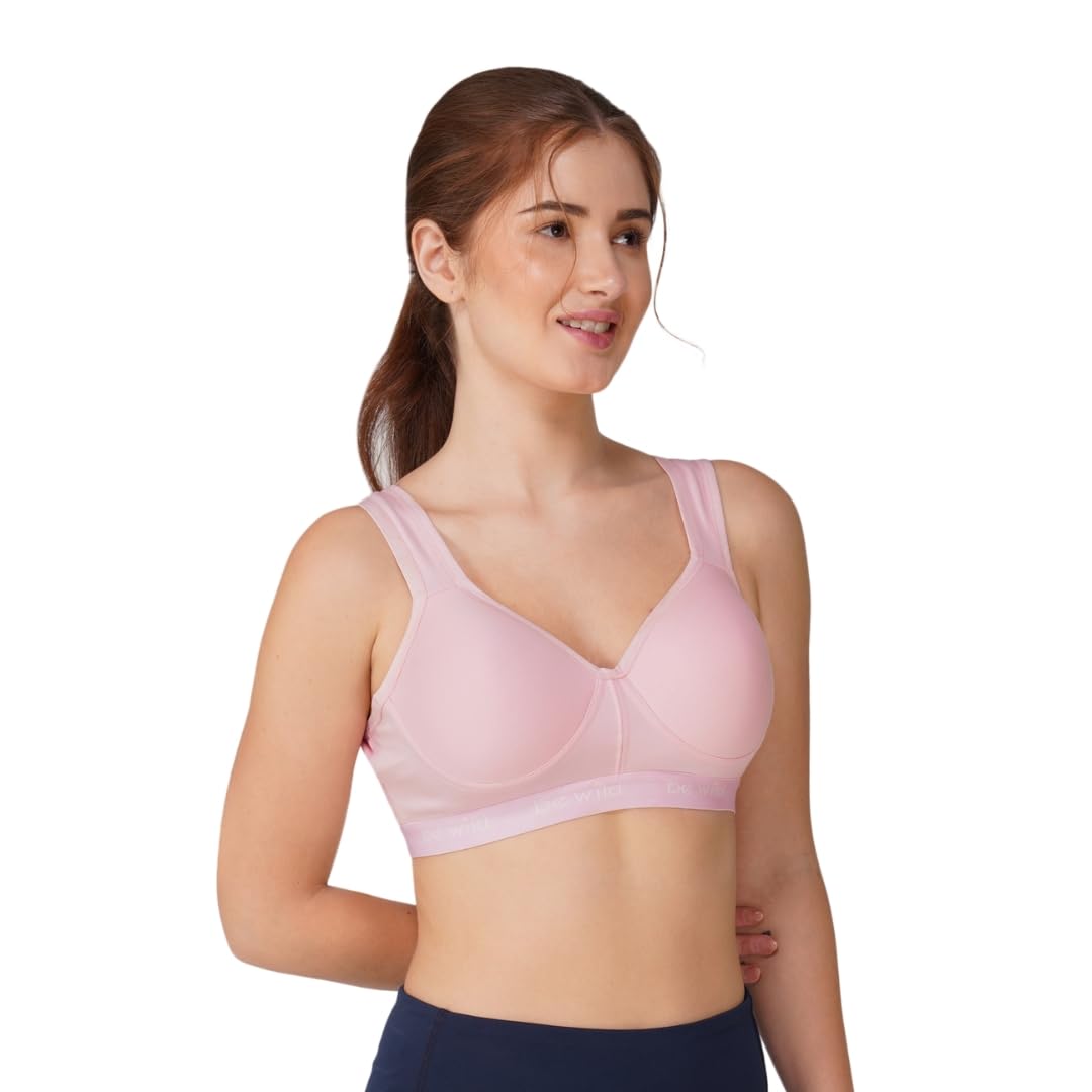 Women High Impact Sports Bra | Heavily Padded Supportive Workout Bra | Comfortable Moisture Wicking Fabric | Perfect for Running Yoga Gym Fitness Activities