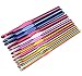 Luxbon Conjunto de 14 Tamaños Ganchos de Ganchillo de Aluminio Multicolor Establece...
