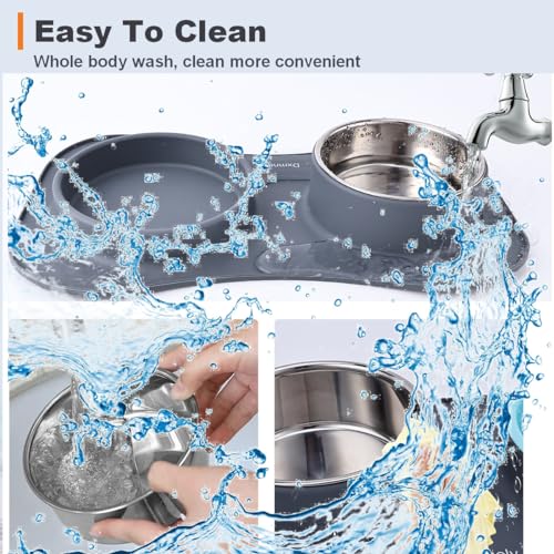 Slow Feeder Dog Bowls Antichoking Puzzle Food Bowl Antislip Interactive Pet Slow Feeding Dishes Bloat Stop Maze Slow Feeding Dog Bowl with Bpa Free Silicone Mat for Small and Medium Dog Pet Grey  Cucciolini Doodles Slow feeder dog bowls anti choking puzzle food bowl anti slip interactive pet slow feeding dishes bloat stop maze slow feeding dog bowl with bpa free silicone mat for small and medium dog pet grey   cucciolini doodles