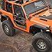 Nilight JL JLU Wide Flat Front & Rear Fender Flares for 2018-2025 Jeep Wrangler JL&JL Unlimited 2/4Doors (No fit 2020+ Gladiator JT) 4Pcs Off-Road Wheel Fenders w/LED Lights Turn Signal Lights DRL