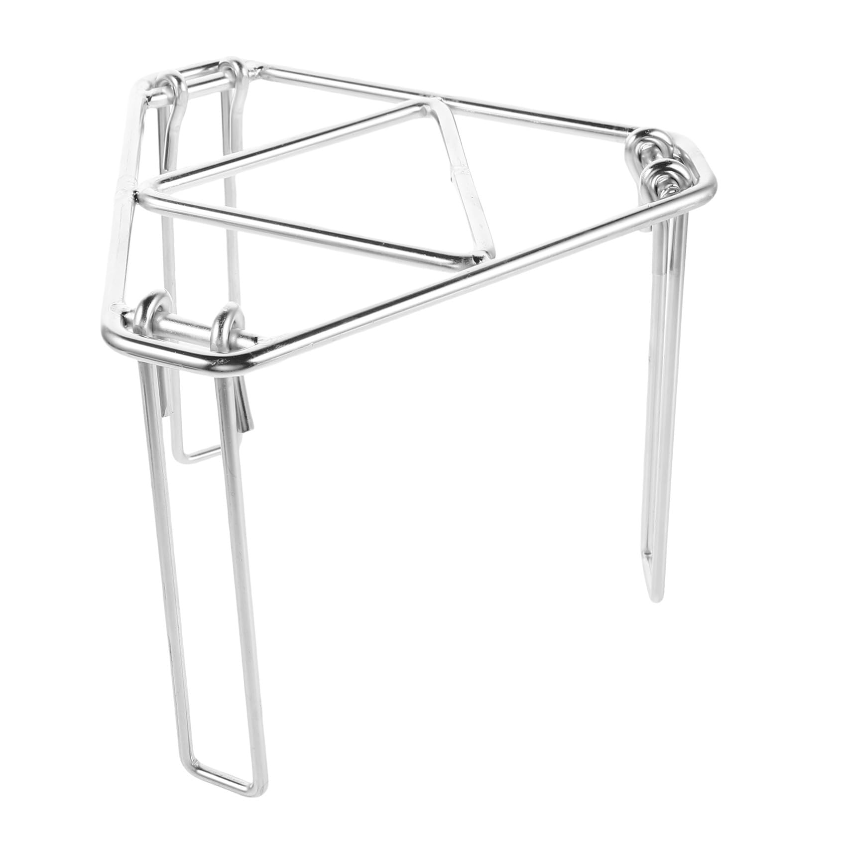 Trípode para Barbacoa de Camping de Hierro Galvanizado Plata