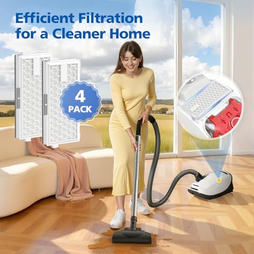 4 Pack SF-HA 50 Replacement Filter Compatible with Miele Vacuum Cleaner by LINNIW - Used condition - Image 7