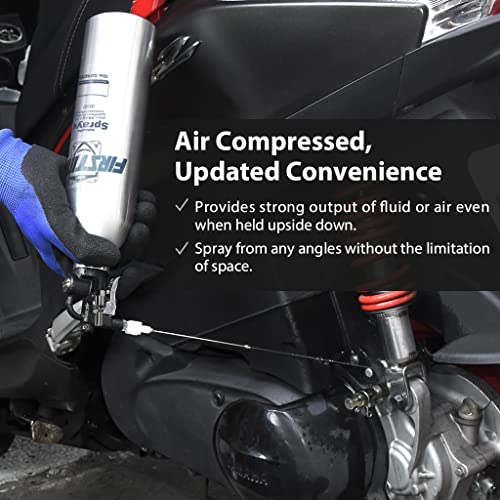 Firstinfo A1635 Patented 650C.c. (21.9 Us Fl. Oz) Aluminum Canister Aerosol Refillable Fluid Storage Spray Can/Pneumatic Compressed Air Sprayer/Maximum Pressure 110 Psi #TOP4